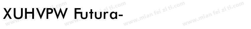 XUHVPW Futura字体转换